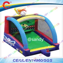 Воздуха до двери, 3*3 м/4*4 м надувные Ватин Клетке, надувные Бейсбол карнавал спортивные игры для Развлечения