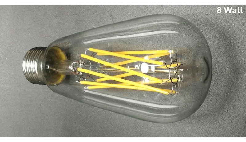 Античная электрическая лампочка эдисона Стиль Средний База E26 E27 слеза лампочка 25 Вт 40 Вт 60 Вт лампа накаливания ST64 светодиодный длинные лампы накаливания 4 W 6 W 8 W