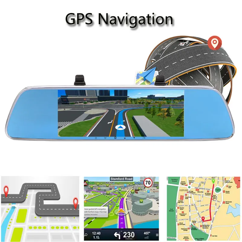 3G Автомобильный видеорегистратор 7 &quotсенсорный экран Android 5 0 GPS WIFI автомобильные