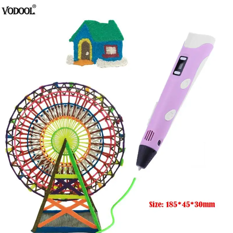 

VODOOL ABS/PLA DIY 3D Printing Pen Maker 0.7mm LED Display Painting With Filament Drawing Pianting Tool Stationery Suppluies