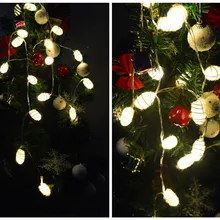 На батарейках настоящий белый кокон шар светодиодный гирлянда сказочные огни, дома, спальни, ручной работы, свадьбы, Рождественский Декор разноцветные