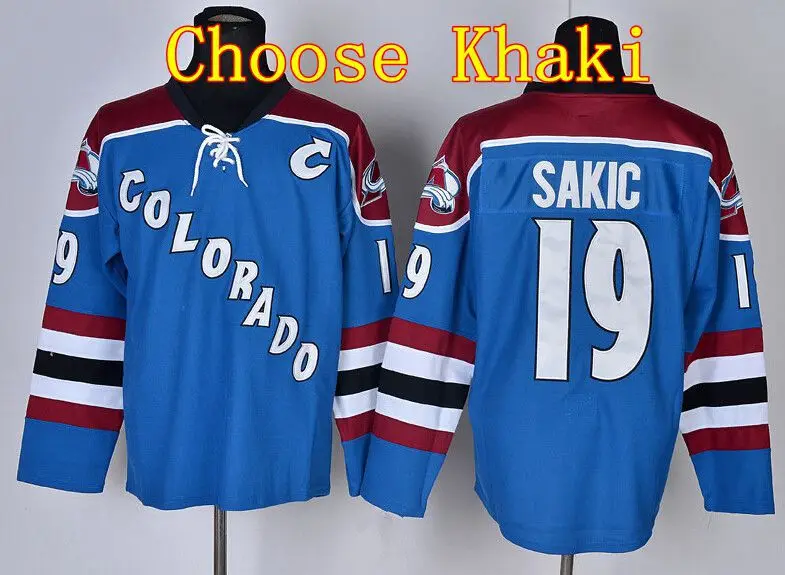 19 Joe Sakic Mens Quebec Nordiques Jersey Cheap Colorado Avalanche Ice  Hockey Jerseys Blue White Red Camo Throwback CCM Vintage - AliExpress