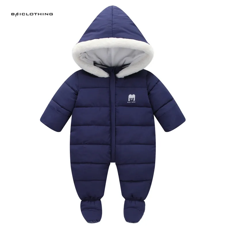 Thick Warm Infant Baby Rompers Winter clothes Newborn Baby Boy Girl Romper Jumpsuit Snowsuit Hooded Kids Outerwear For 0-18M Thick Warm Infant Baby Rompers Winter clothes Newborn Baby Boy Girl Romper Jumpsuit Snowsuit Hooded Kids Outerwear For 0-18M