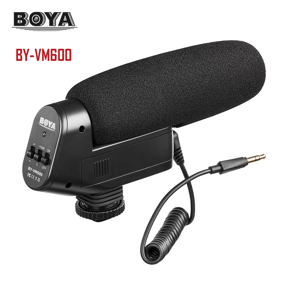 Высокое качество BOYA BY-VM600 кардиоидный направленный конденсаторный микрофон для