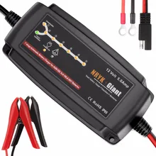 NRYK Giant 7-stage 12V 5A Smart Car Battery Charger Desulfator Maintainer for Vehicle Solar System Lead Acid Batteries 6-120AH