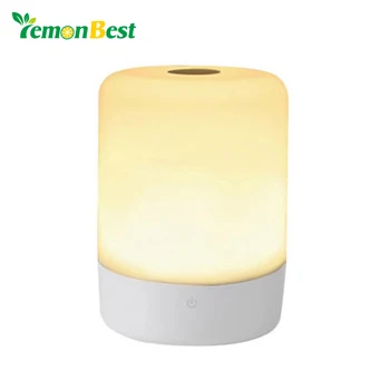 

Smart Touch Sensor RGB LED Night Lamp Rechargeable Atmosphere Bedside Table Camp Light Brightness With With Power Bank Charging