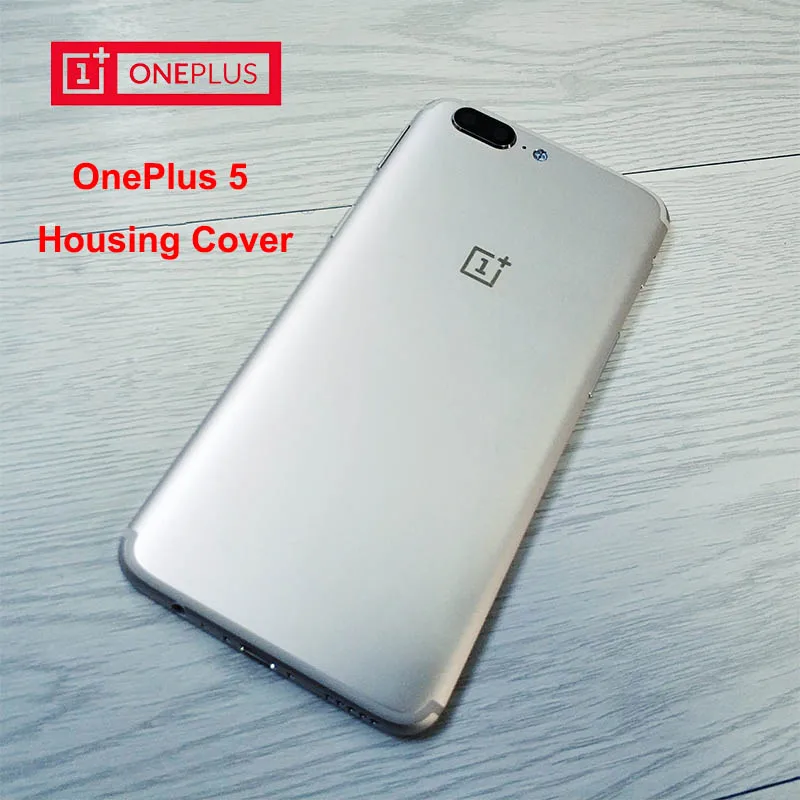 

Original OnePlus 5 Back Battery Cover Metal Rear Housing Cover Case Replacement With Side Button, Lens Glass&Sim Card Slot&Keys