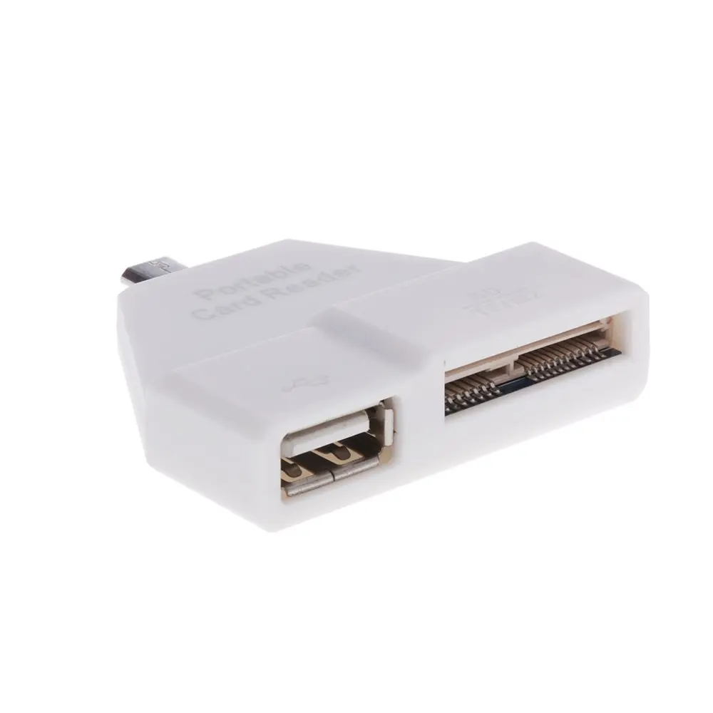 SCS Portable Micro USB font b Card b font Reader Adapter Support SD HC SD TF