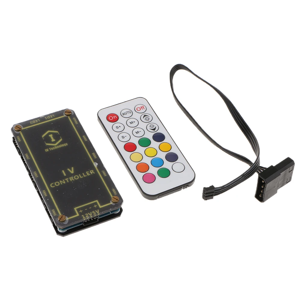 

1Set RGB LED Romote Controller RF Remote Controller for PC Computer Case Fan
