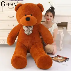 1 шт. 80 см гигантский Kawaii Teddy Bear супер мягкие плюшевые игрушки мягкие пушистые медведь Популярные куклы Рождественские подарки для детей