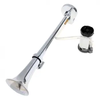 

17 Inch 12V / 24V 150DB Super Loud Car Single Trumpet Air Horn Compressor Kit for Cars / Trucks / Boats / Motorcycles / Vehicles