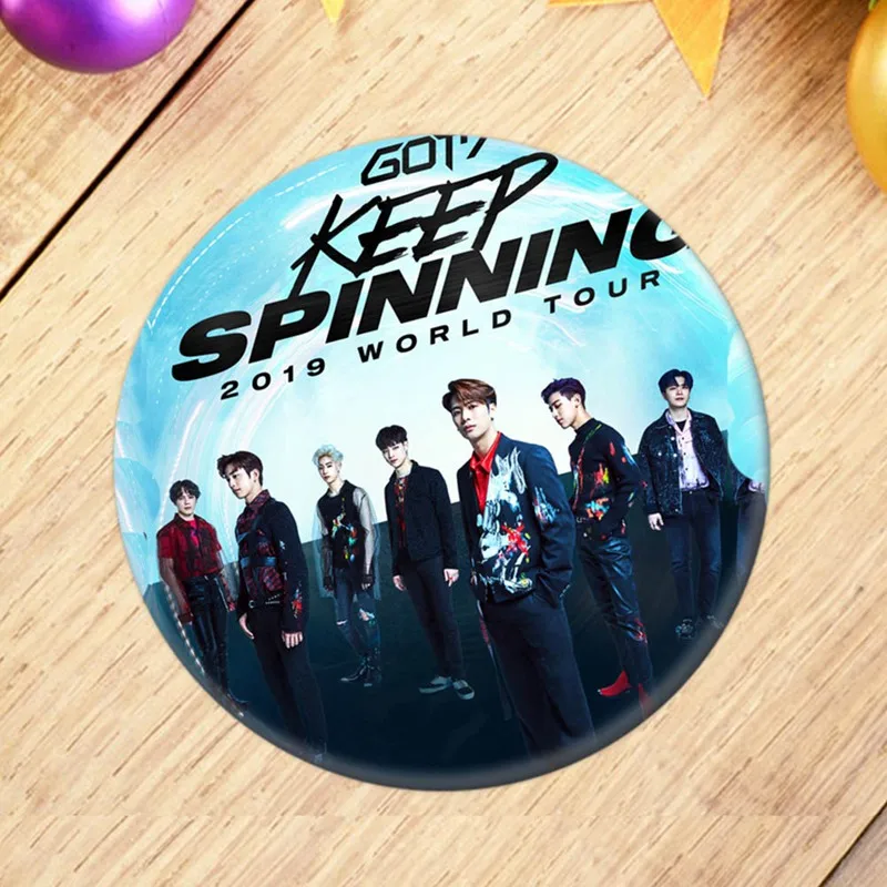 

Korean KPOP GOT7 Album Brooch Pin Badge Accessories For Clothes Hat Backpack Decoration