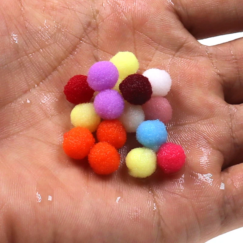 Wifreo 50 шт. 8 мм 10 мм цветной синтетический рыболовный материал для вязания мушек яйца Roe имитируют форель рыба лосось Приманки натуральные рыболовные приманки