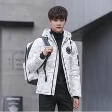 2019 new Men Winter Feather down Jacket men's Hooded camouflage parka jackets white mens thick jacket down jacket male donsjas цена 2019 new Men Winter Feather down Jacket men's Hooded camouflage parka jackets white mens thick jacket down jacket male donsjas цены онлайн