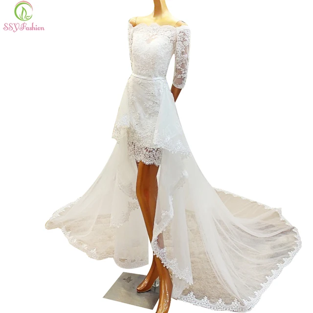 aliexpress: comprar ssyfashion la novia se casó con encaje