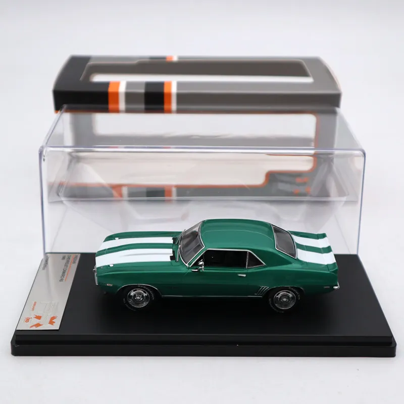 Премиум X 1:43 Chevrolet Camaro RS 1969 металлик Зеленый PRD549 литье под давлением модели Ограниченная серия Коллекция игрушек автомобиль