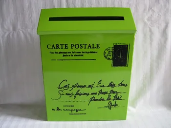 

Green mail Box wall mounted Post Box Mailbox Newspaper box mail indoor mailbox SF-115G