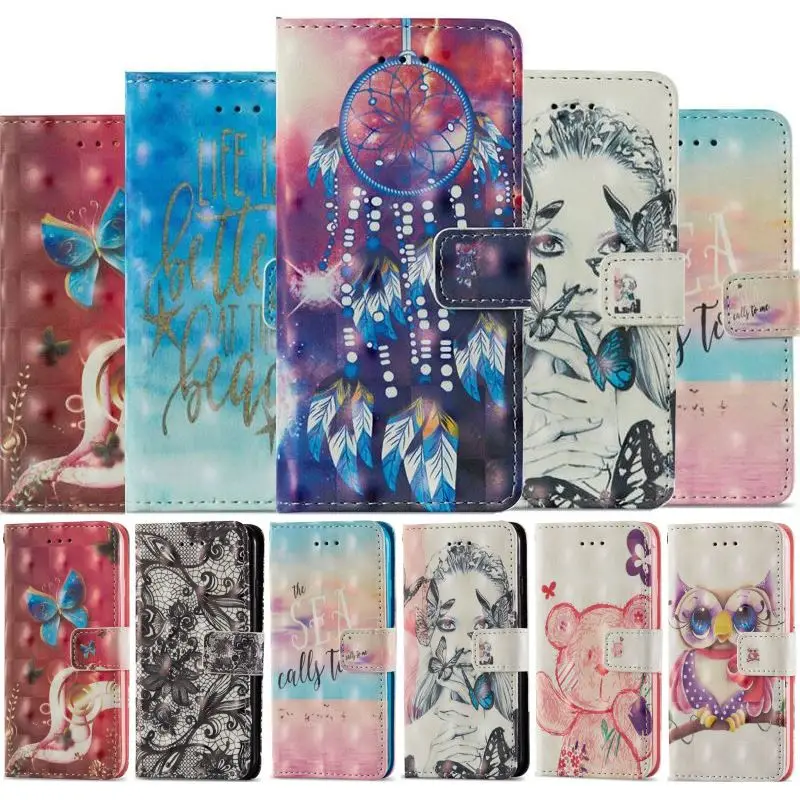 

Flip Case For Samsung Galaxy S9 S8 Plus S7 j3 j5 j7 A5 2017 Note9 A530 Case Cartoon Style PU Leather Silicone Holder Cover P03E