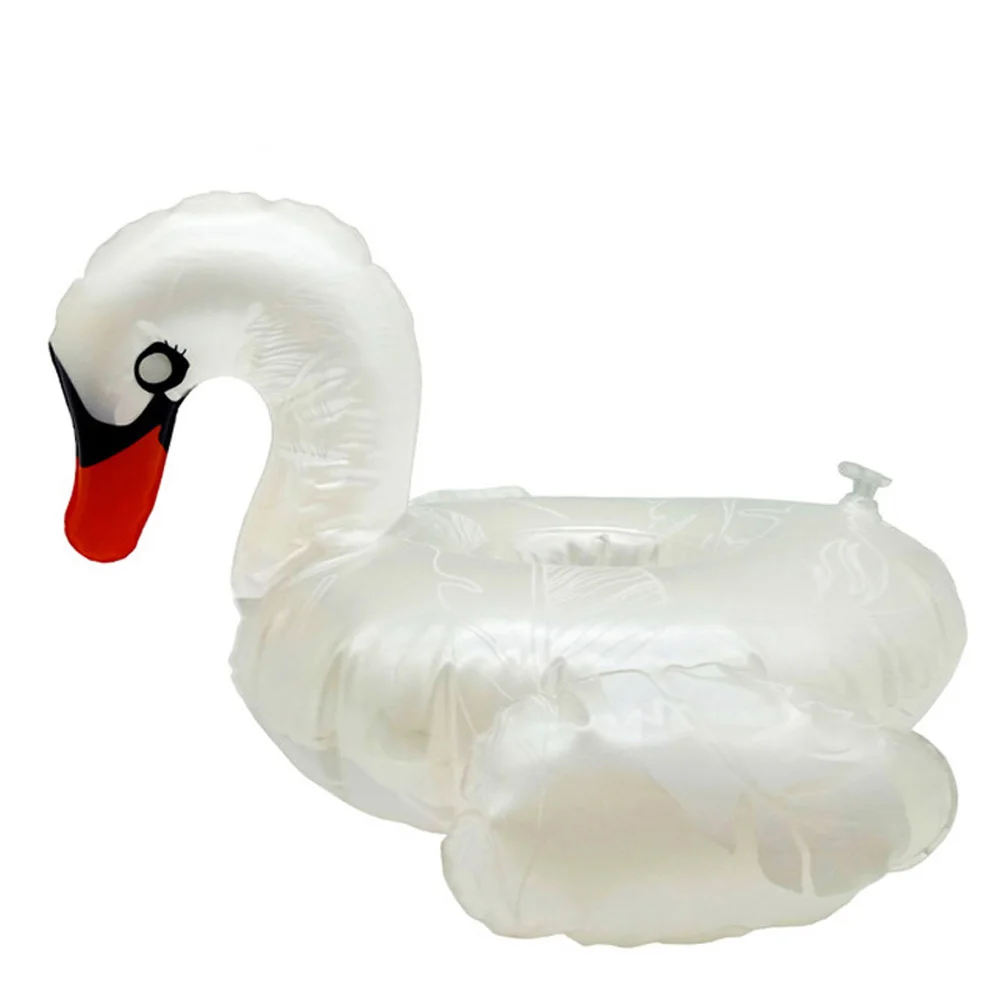 

1Pcs Pool Float White swan Inflatable Cup Holder Beer Drink Cup Holder Swimming Pool Summer Theme Party Supplies
