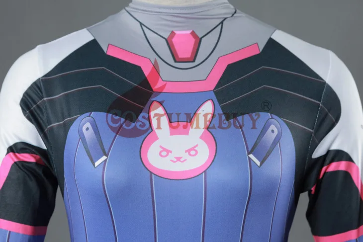 CostumeBuy игра Overwatch Dva косплей перчатки в виде лап женские D. Va лайкра 3D печать спандекс тело Хэллоуин вечерние зентай