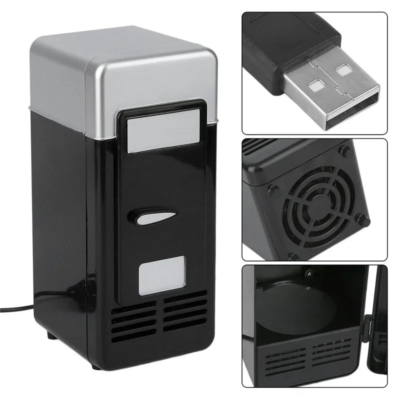 Hot Fashion Black ABS 5V 10W USB Car Portable Mini Drink Cooler New Car
