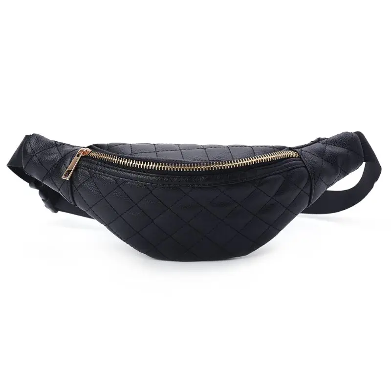 NoEnName_Null, высокое качество, модная женская сумка на пояс из полиэстера, сумка для телефона, поясная сумка, ремень на молнии для бега, Chset, сумки для путешествий - Цвет: Черный
