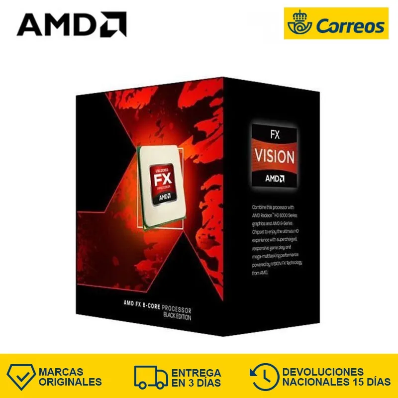 Настольный процессор cpu AMD FX 8370 AMD FX серии 4,0 ГГц разъем AM3 + процессор ПК 32 нм FX-8370 Вишера L3 8 Мб FX8370 Процессор