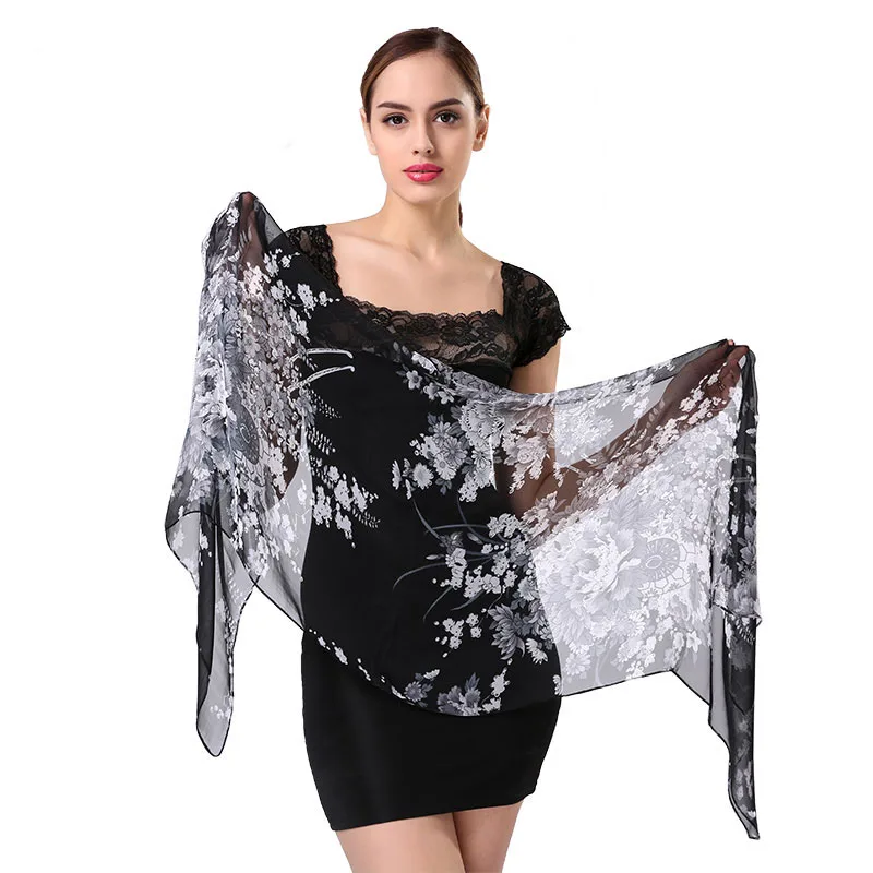 chiffon scarf 281-BK03