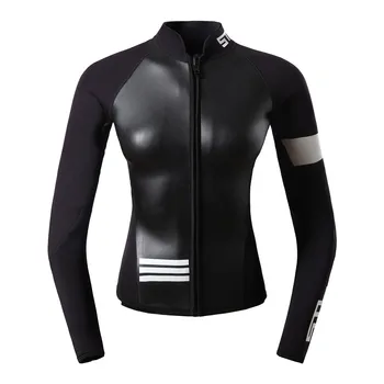 

neoprene wetsuit top jackets girls for watersports ladies long sleeve top wetsuit rash guard