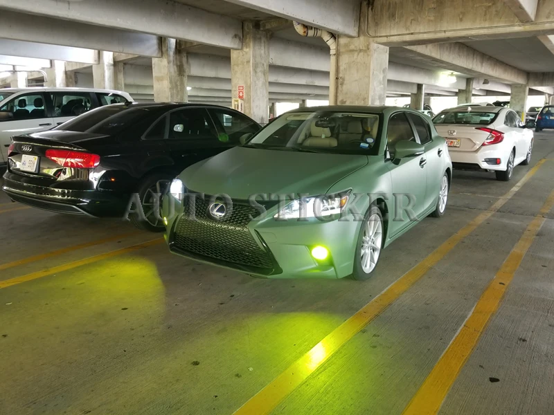army green matte vinyl wraps car sticker 11