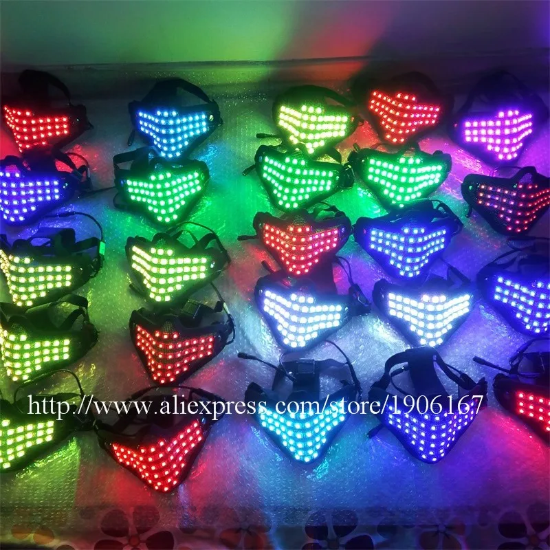 Colorful led luminous party mask16