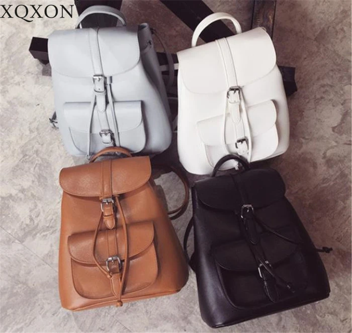 Новинка 2021 женские рюкзаки из искусственной кожи маленькие школьные ранцы для