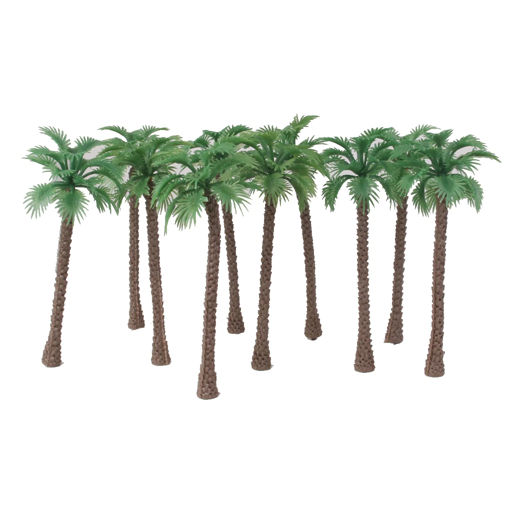 10 Trees Model Train Railway Architecture Diorama Scenery OO HO 14cm