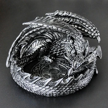 

Vintage Ashtray For Car Home Decoration Resin Game of Throne Dragon Ash Tray Gifts For Men Boyfriend Cigarette Cigar Holder