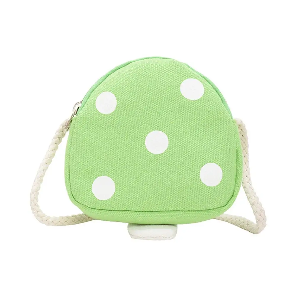 Мультяшная детская сумка с милым грибом, мини сумка через плечо, детская сумка через плечо, модная маленькая сумка на плечо с грибом, сумочка#20 - Цвет: Светло-зеленый