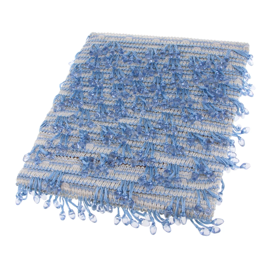12 Meters Luxury Style Beads Tassel Trimming Curtain Tassel Trims Lace for DIY Sewing Bag Sofa Upholstery