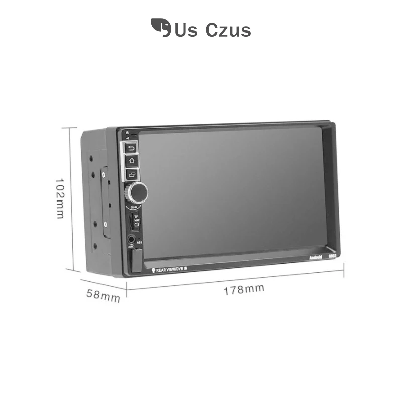 США Czus 2 din автомобильный монитор Автомобильный DVD Android MP5 плеер 7 дюймов