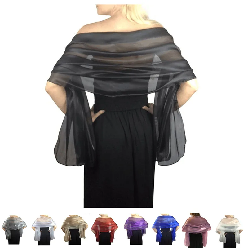evening wrap with sleeves
