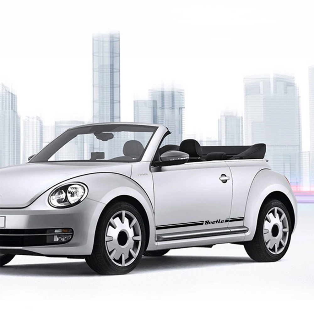  For VW Beetle For Volkswagen Beetle Car Body Sticker Customizable Motorsports Door Auto Stickers De