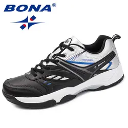 BONA/Новое поступление, мужская повседневная обувь в классическом стиле, мужские уличные модные кроссовки из спилка, удобная обувь, быстрая