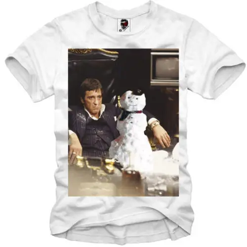 E1SYNDICATE Мужская футболка Тони Монтана SCARFACE BLOW SNOW Cool Повседневная мужская унисекс