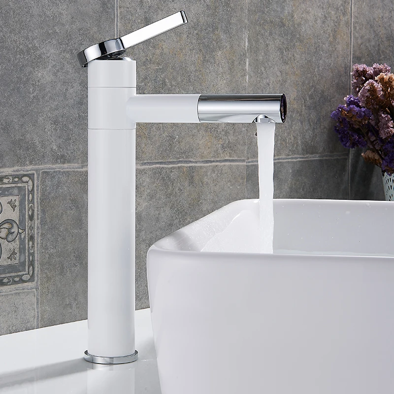 

360 Degree Rotate Type Basin Faucet Bathroom Cold And Hot Water Mixer Taps All Copper Single Handle Sink Faucet