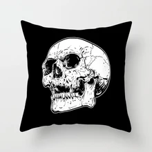 Cool pillowcase Black and White awesome pillow case skull print pillow cover 45*45 cm special home decorative kussensloop Cool pillowcase Black and White awesome pillow case skull print pillow cover 45*45 cm special home decorative kussensloop