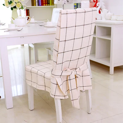 Высокое качество обеденный стул крышка высококлассные минималистичный стиль толстый хлопок лен Чехол для стула стульные покрытия