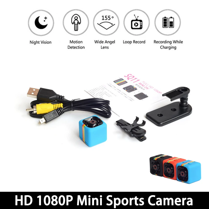 

HD 1080P Small Portable Camera Sports Infrared Light Night Vision DV Micro Camcorder Action DV Video Voice Recorder Cameras