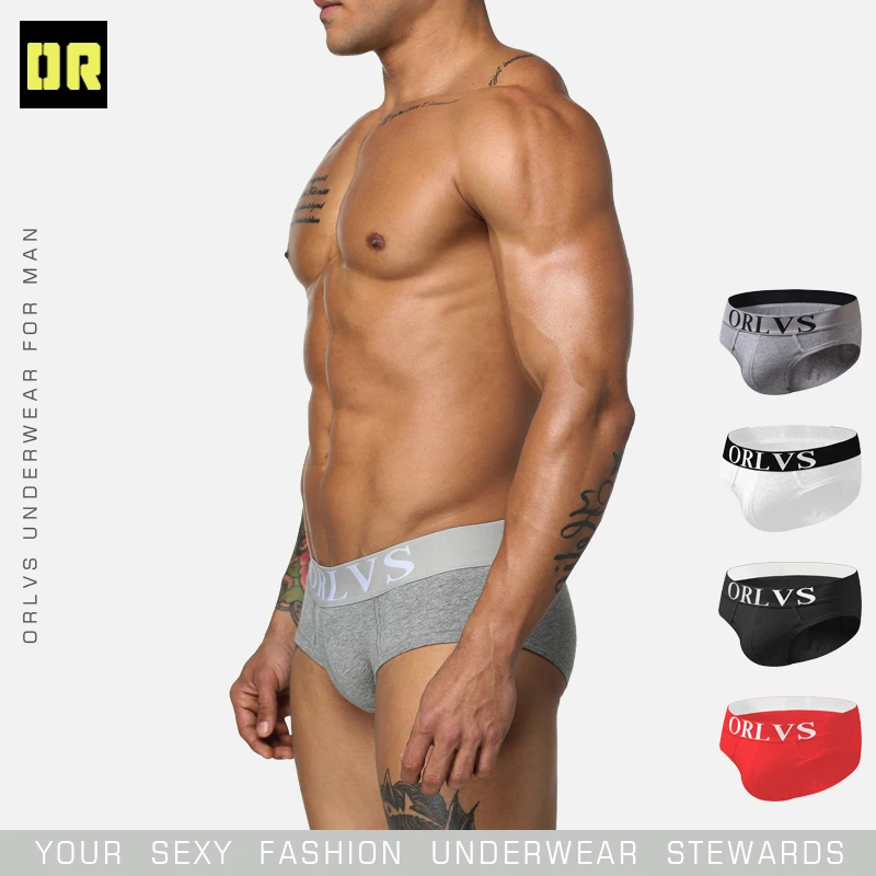 

CMENIN Men Underwear Briefs Sexy Gay Mens Brief Men Cotton Pouch Underwear Cueca Panties Bikini Solid OR102