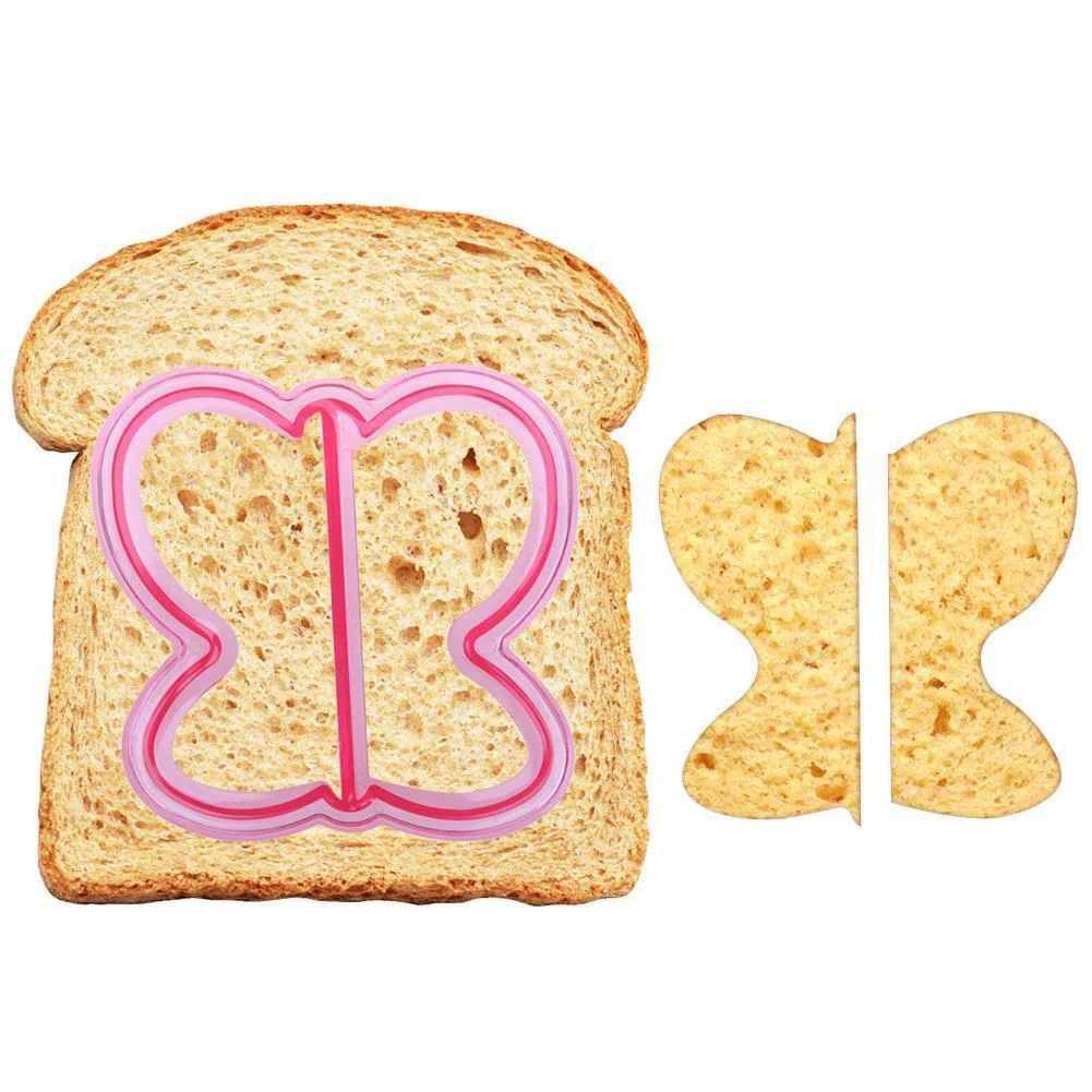 Случайный цвет Творческий обед DIY бутерброды резак формы форма еда Резка Die хлеб печенье для детей Детская безопасность