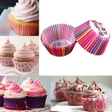 100 шт./компл. 6,1 см X 7,5 см для маффинов кексов бумажная Форма для пирога формы для кекса лайнер для выпечки коробка для маффинов поднос для вечеринок форма для торта