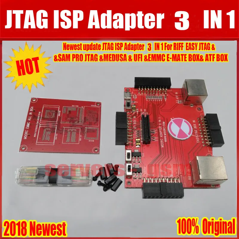Новейший JTAG ISP адаптер Все в 1 для RIFF легкий JTAG SAM PRO JTAG Медуза EMMC E-MATE коробка ATF