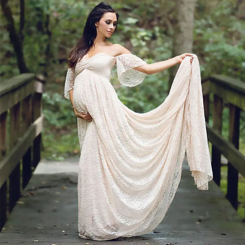Кружевное платье для беременных для фотосессии, платье для беременных, платья для фотосессии, длинное платье для беременных, Макси-платье